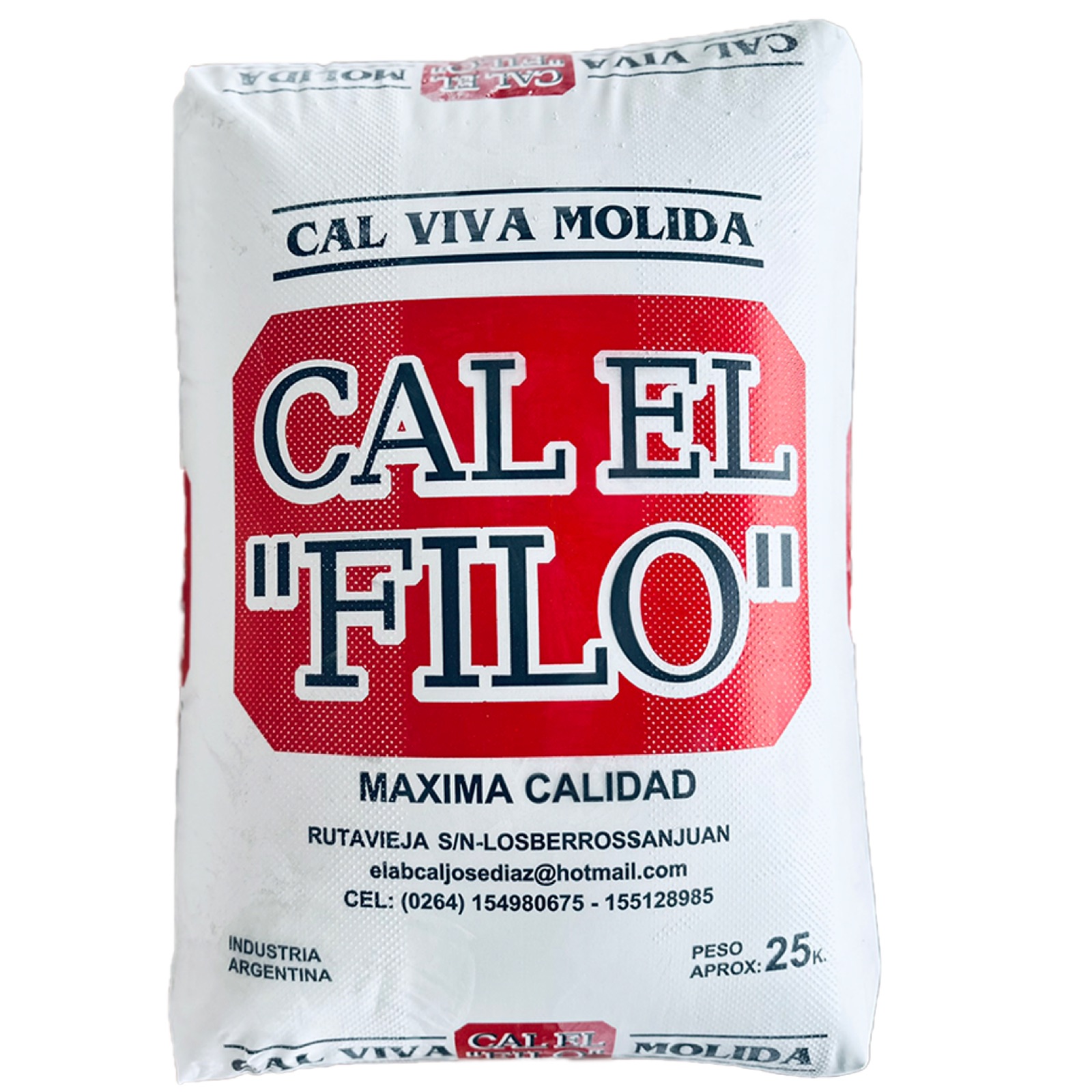 Bolsa Cal Viva Molida El Filo - Máxima Calidad