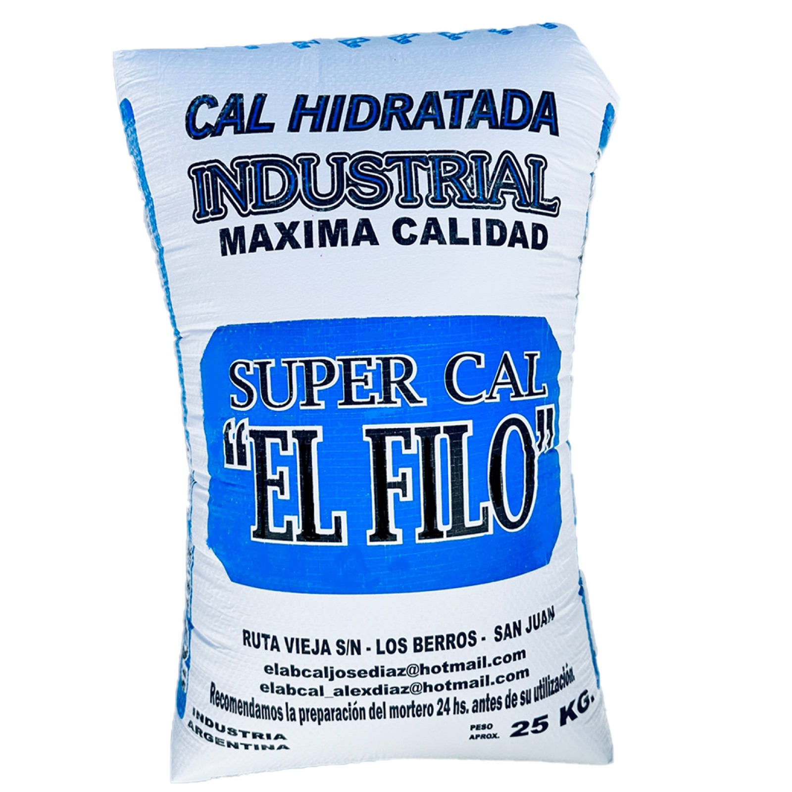 Bolsa Super Cal El Filo - Cal Hidratada Industrial